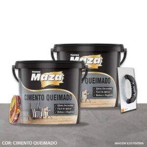 Cimento Queimado Concreto 23Kg - Maza