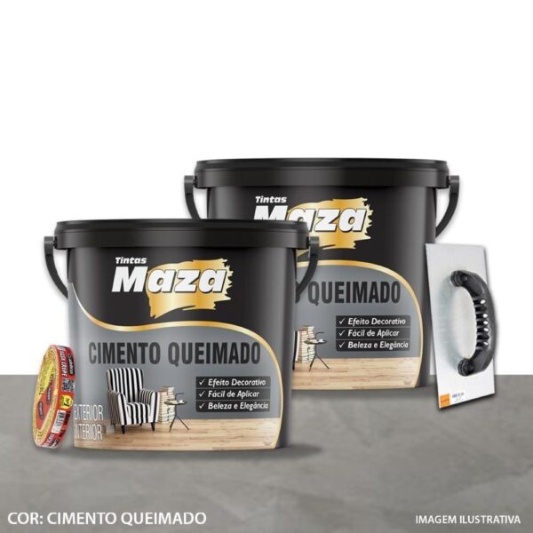 Cimento Queimado Concreto 23Kg - Maza
