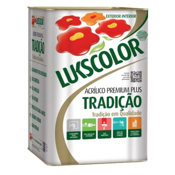 Latex Preto 3,6L - Lukscolor