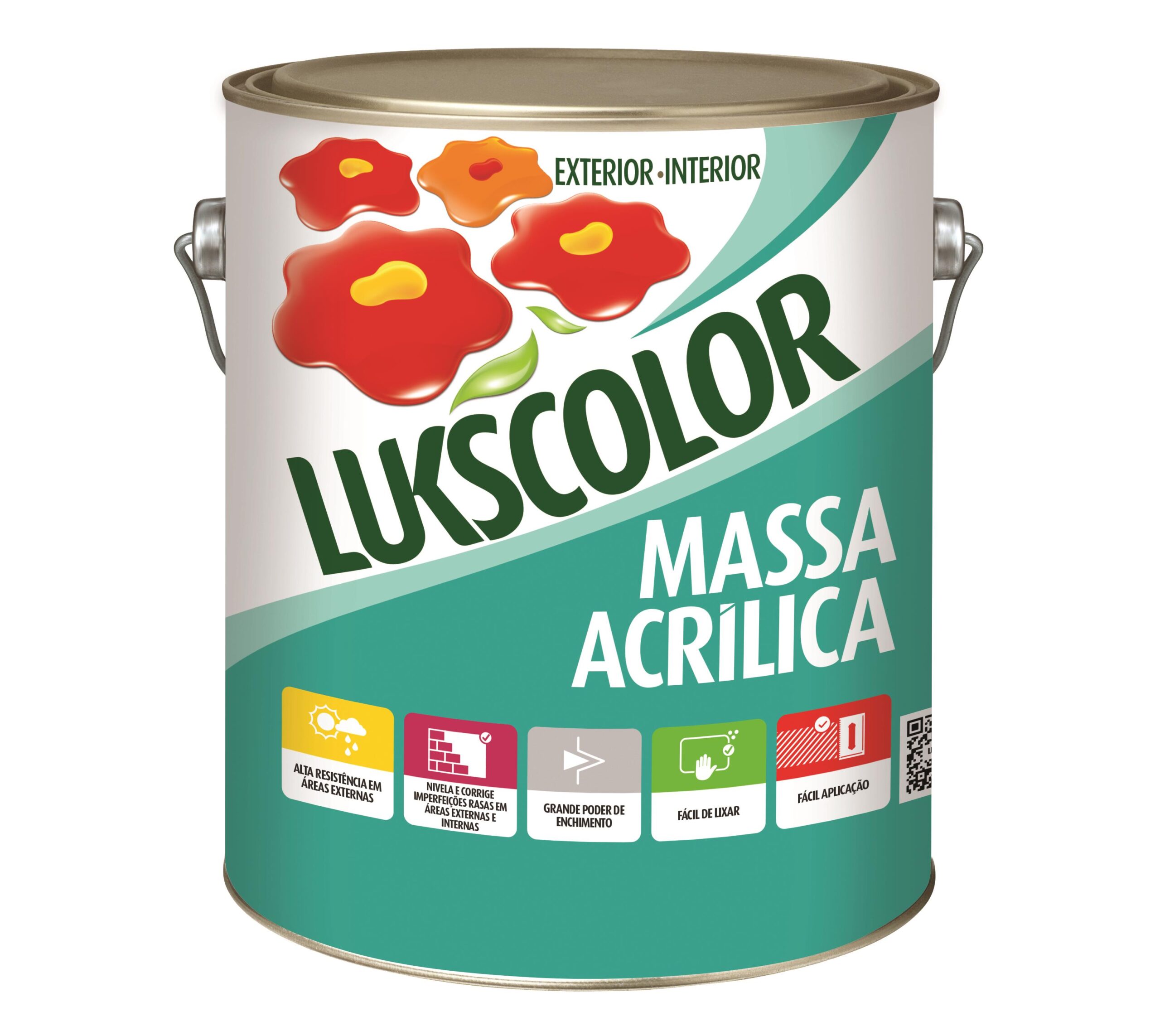 Massa Acrilica  1,5Kg - Lukscolor