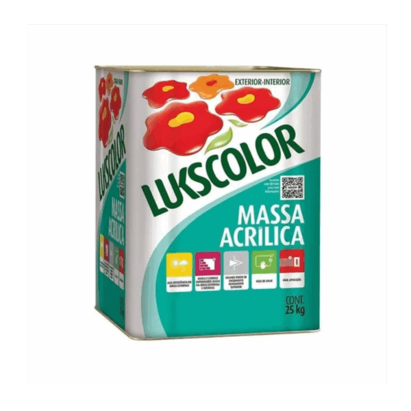 Massa Acrilica 25Kg - Lukscolor
