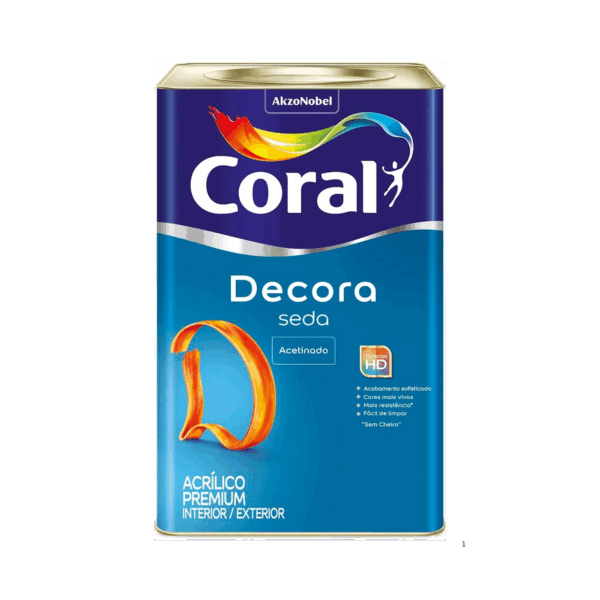 Acrilico Branco Decora Seda 18L - Coral